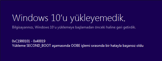 Windows-10u-Yükleyemedik-Hatası-0xC1900101-0x40019-Çözümü